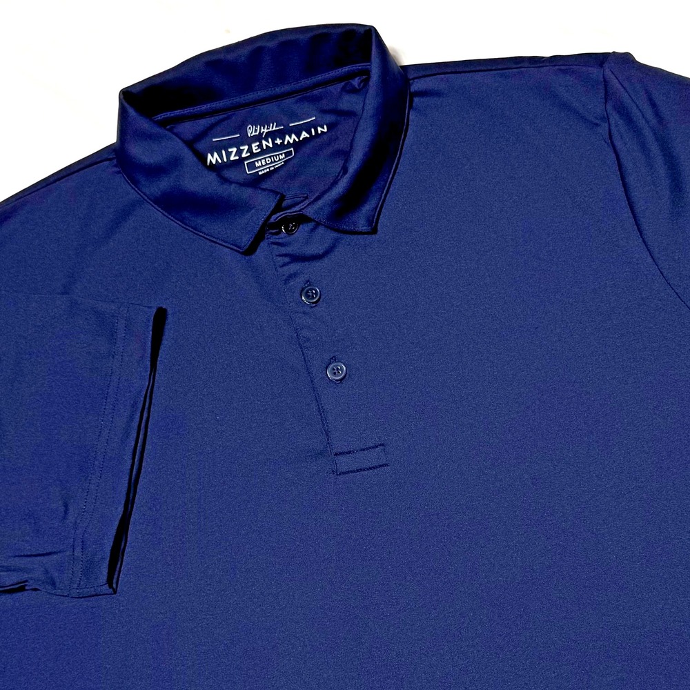 Mizzen Main Polo Shirt Phil Mickelson Golf Performance Stretch Men's Size Medium